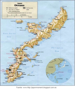 Mapa Okinawa